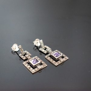 Double Square Earrings