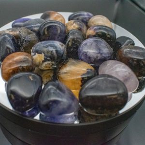 5 Blue John Tumble stones 25-35mm