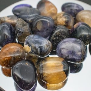 2 Blue John Tumble Stones 25-35mm