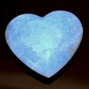 Medium Blue Calcite Heart