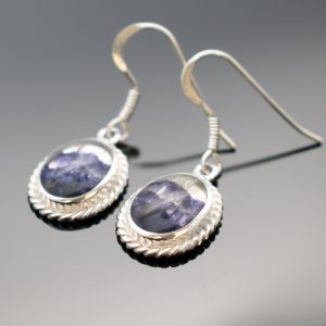 Rope Edge Oval Earrings