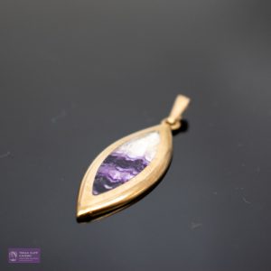 Large Marquise (ct Gold Pendant