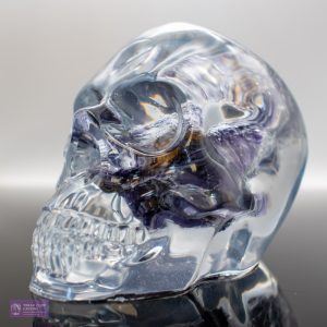 Blue John Stone skull