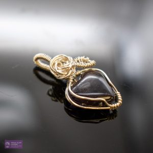 Wire Wrapped Blue John Pendant