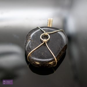 Wire Wrapped Blue John Pendant