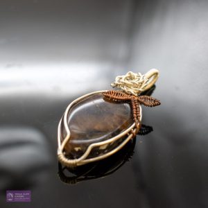 Wire Wrapped Blue John Pendant