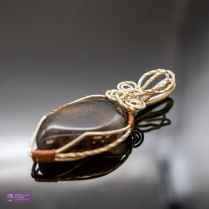 Wire Wrapped Blue John Pendant