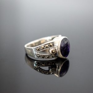 Maracasite band ring